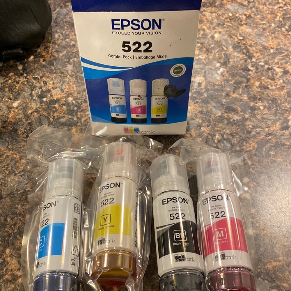 Epson 522 refill bottles.